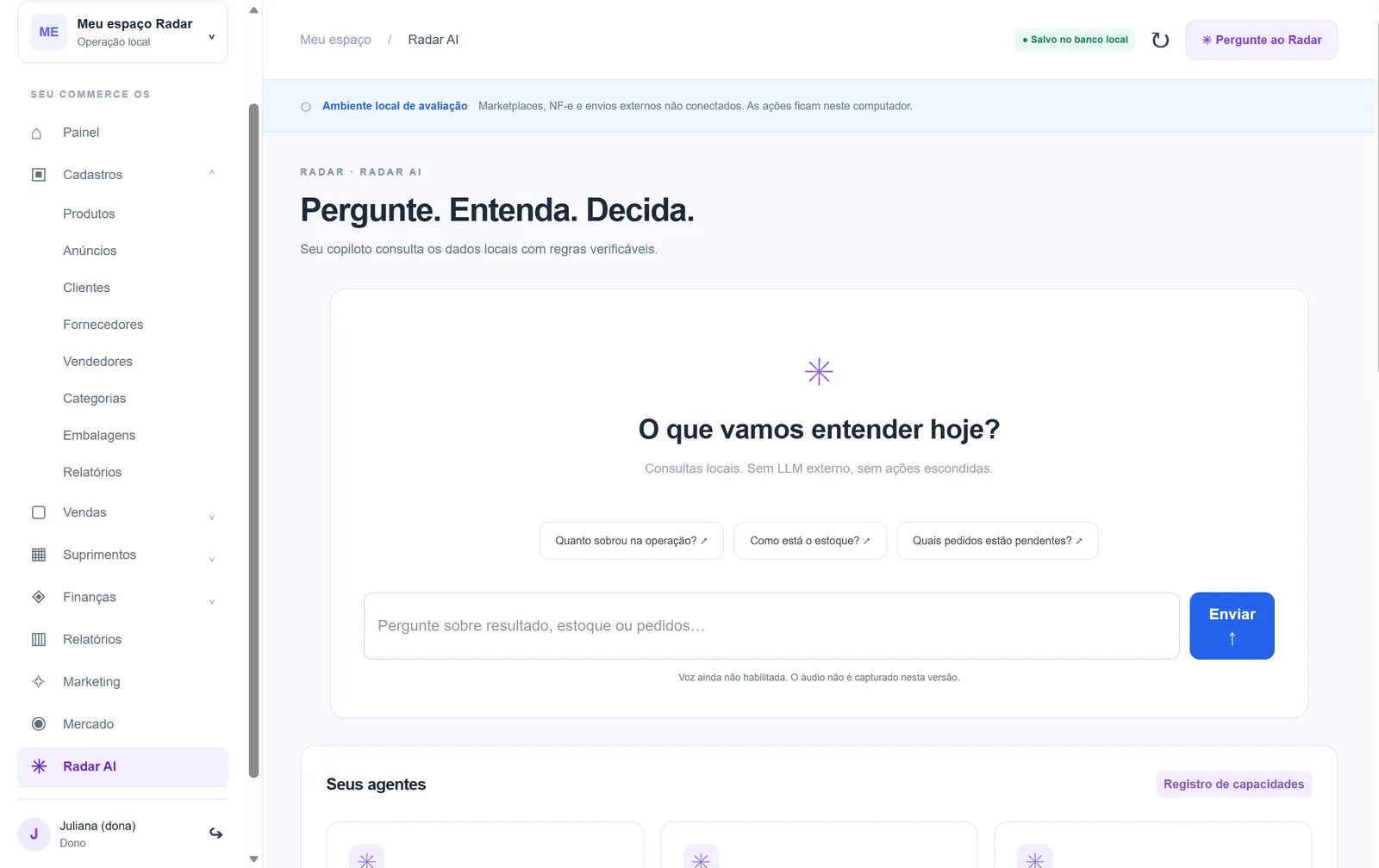 Radar: Pergunte e entenda a operação